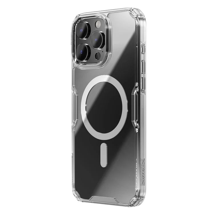 NILLKIN Pro Series for iPhone 16 Pro Max Case Compatible with MagSafe TPU+PC Ultra Clear Phone Case