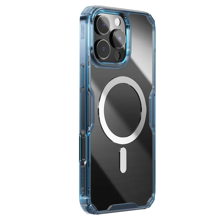 NILLKIN Pro Series for iPhone 16 Pro Max Case Compatible with MagSafe TPU+PC Ultra Clear Phone Case