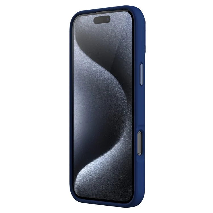 NILLKIN Lenswing Prop For iPhone 16 Pro Max Case Compatible with MagSafe Camera Lens Frame Kickstand Soft Silicone Phone Cover