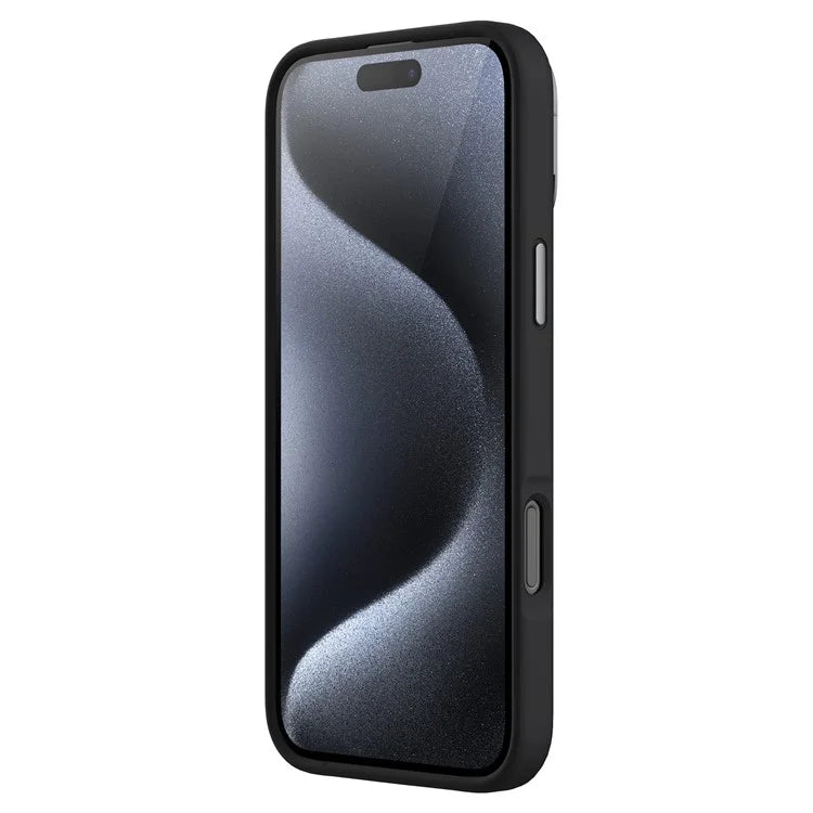NILLKIN Lenswing Prop For iPhone 16 Pro Max Case Compatible with MagSafe Camera Lens Frame Kickstand Soft Silicone Phone Cover
