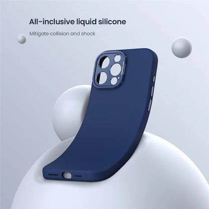 NILLKIN Lenswing Prop For iPhone 16 Pro Max Case Compatible with MagSafe Camera Lens Frame Kickstand Soft Silicone Phone Cover