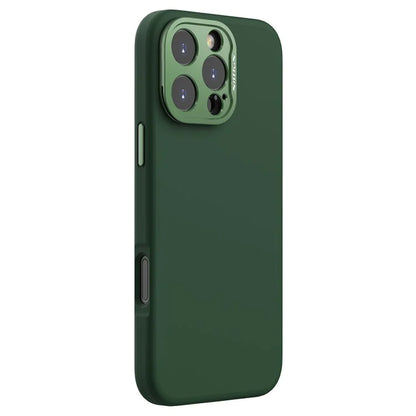 NILLKIN Lenswing Prop For iPhone 16 Pro Max Case Compatible with MagSafe Camera Lens Frame Kickstand Soft Silicone Phone Cover