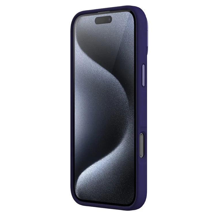 NILLKIN Lenswing Prop For iPhone 16 Pro Max Case Compatible with MagSafe Camera Lens Frame Kickstand Soft Silicone Phone Cover