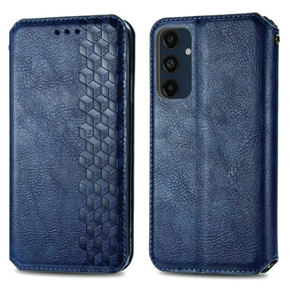 For Samsung Galaxy S24 FE Case Rhombus Imprint PU Leather Wallet Phone Cover