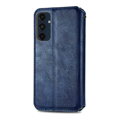 For Samsung Galaxy S24 FE Case Rhombus Imprint PU Leather Wallet Phone Cover