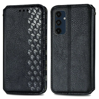 For Samsung Galaxy S24 FE Case Rhombus Imprint PU Leather Wallet Phone Cover