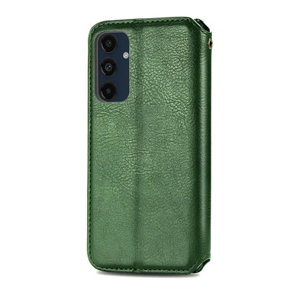 For Samsung Galaxy S24 FE Case Rhombus Imprint PU Leather Wallet Phone Cover