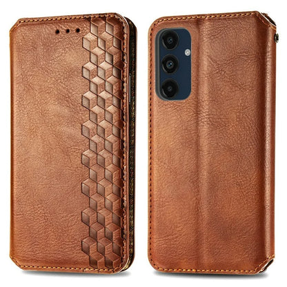 For Samsung Galaxy S24 FE Case Rhombus Imprint PU Leather Wallet Phone Cover