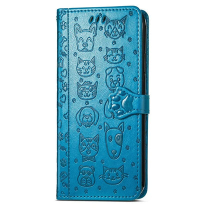 For Samsung Galaxy S24 FE Case Leather Wallet Flip Phone Cover Cute Cat Dog Pattern