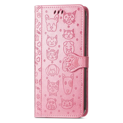 For Samsung Galaxy S24 FE Case Leather Wallet Flip Phone Cover Cute Cat Dog Pattern