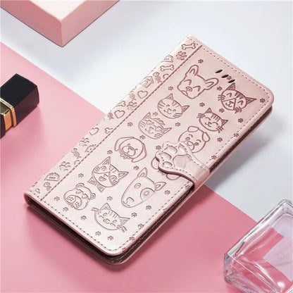For Samsung Galaxy S24 FE Case Leather Wallet Flip Phone Cover Cute Cat Dog Pattern