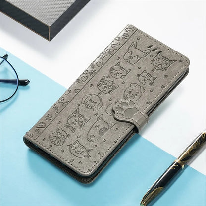 For Samsung Galaxy S24 FE Case Leather Wallet Flip Phone Cover Cute Cat Dog Pattern