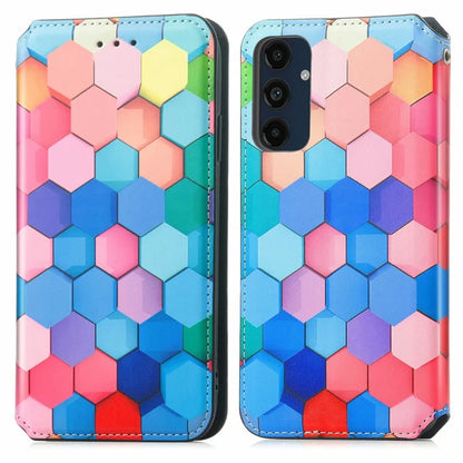 CASENEO 001 Series for Samsung Galaxy S24 FE Case RFID Blocking Wallet Leather Cover Pattern Print
