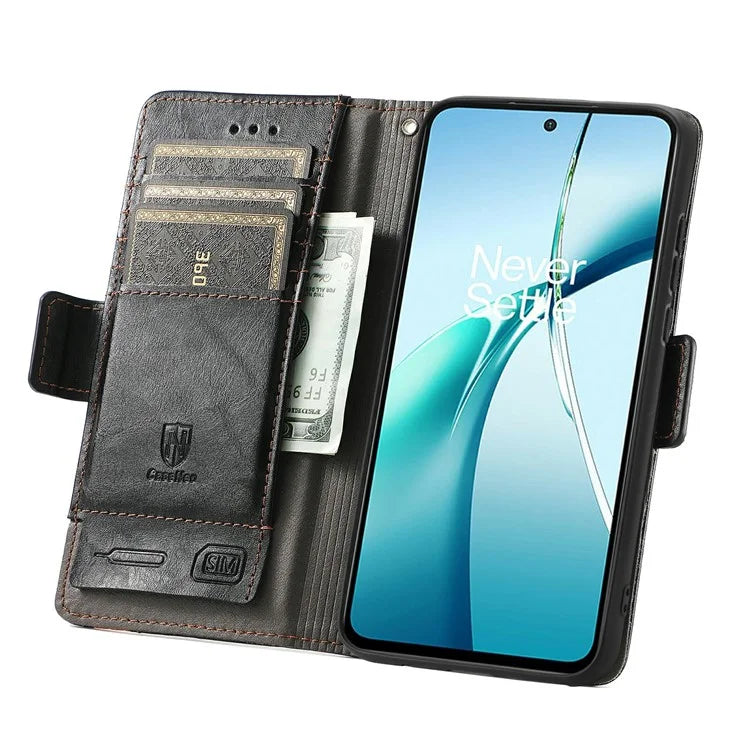 CASENEO 002 Series For Samsung Galaxy S24 FE Case Stand Wallet Splicing PU Leather Cover