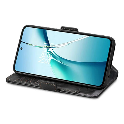 CASENEO 002 Series For Samsung Galaxy S24 FE Case Stand Wallet Splicing PU Leather Cover