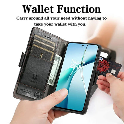 CASENEO 002 Series For Samsung Galaxy S24 FE Case Stand Wallet Splicing PU Leather Cover