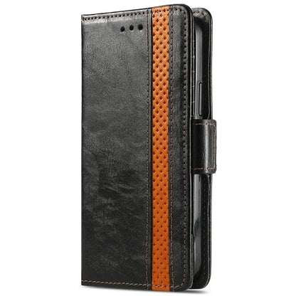 CASENEO 002 Series For Samsung Galaxy S24 FE Case Stand Wallet Splicing PU Leather Cover