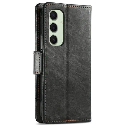 CASENEO 002 Series For Samsung Galaxy S24 FE Case Stand Wallet Splicing PU Leather Cover