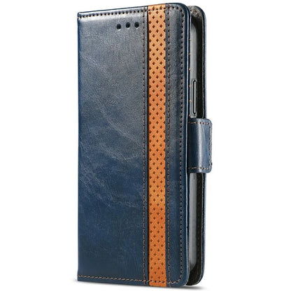 CASENEO 002 Series For Samsung Galaxy S24 FE Case Stand Wallet Splicing PU Leather Cover
