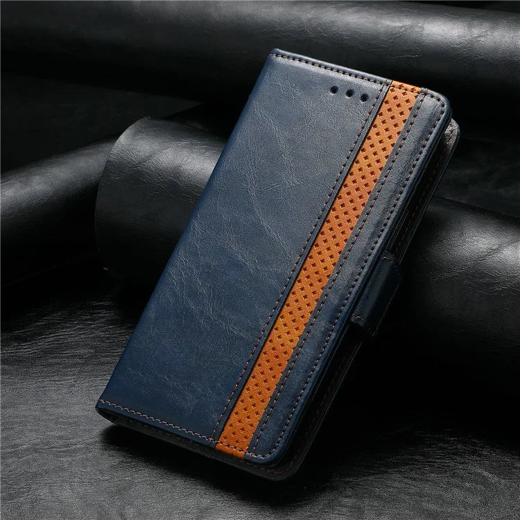 CASENEO 002 Series For Samsung Galaxy S24 FE Case Stand Wallet Splicing PU Leather Cover