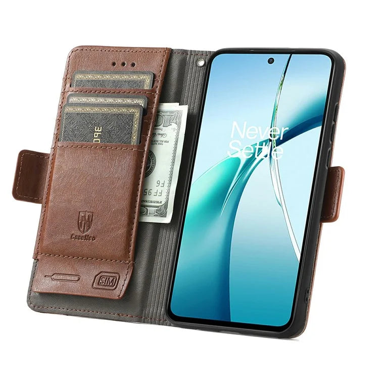 CASENEO 002 Series For Samsung Galaxy S24 FE Case Stand Wallet Splicing PU Leather Cover