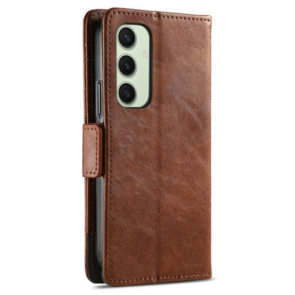 CASENEO 002 Series For Samsung Galaxy S24 FE Case Stand Wallet Splicing PU Leather Cover
