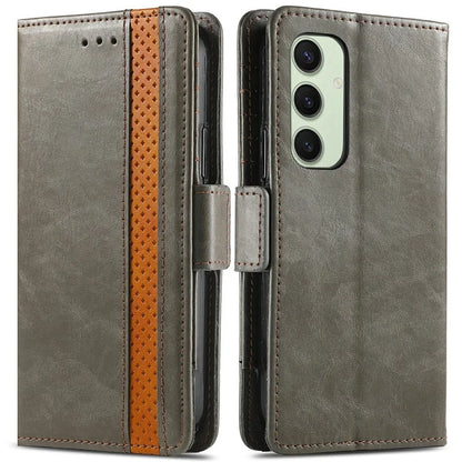CASENEO 002 Series For Samsung Galaxy S24 FE Case Stand Wallet Splicing PU Leather Cover