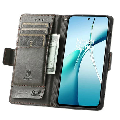 CASENEO 002 Series For Samsung Galaxy S24 FE Case Stand Wallet Splicing PU Leather Cover