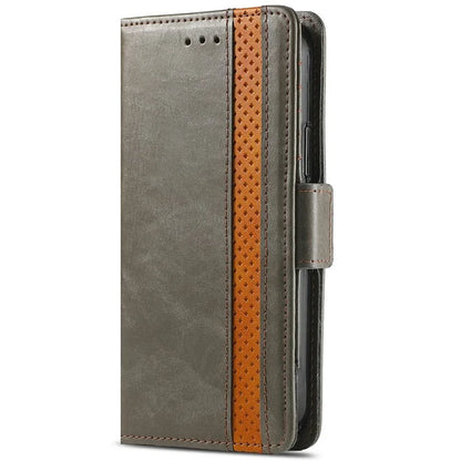 CASENEO 002 Series For Samsung Galaxy S24 FE Case Stand Wallet Splicing PU Leather Cover