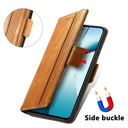 CASENEO 002 Series For Samsung Galaxy S24 FE Case Stand Wallet Splicing PU Leather Cover