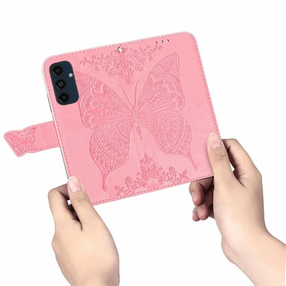 For Samsung Galaxy S24 FE Case PU Leather Wallet Phone Cover Butterfly Pattern