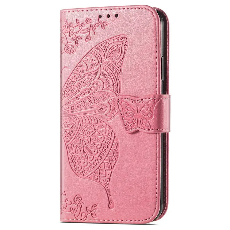 For Samsung Galaxy S24 FE Case PU Leather Wallet Phone Cover Butterfly Pattern