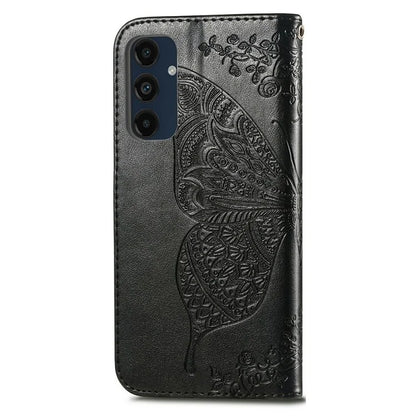For Samsung Galaxy S24 FE Case PU Leather Wallet Phone Cover Butterfly Pattern