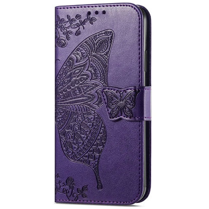 For Samsung Galaxy S24 FE Case PU Leather Wallet Phone Cover Butterfly Pattern