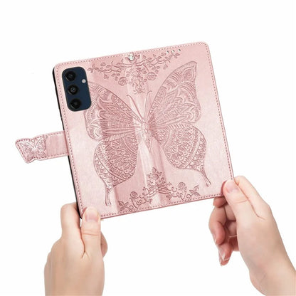 For Samsung Galaxy S24 FE Case PU Leather Wallet Phone Cover Butterfly Pattern