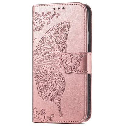 For Samsung Galaxy S24 FE Case PU Leather Wallet Phone Cover Butterfly Pattern