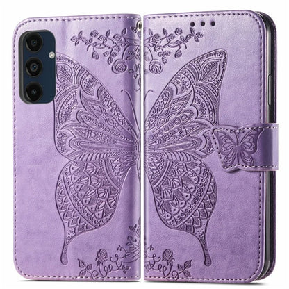 For Samsung Galaxy S24 FE Case PU Leather Wallet Phone Cover Butterfly Pattern