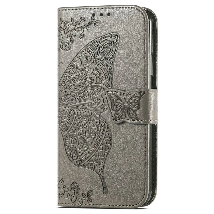 For Samsung Galaxy S24 FE Case PU Leather Wallet Phone Cover Butterfly Pattern