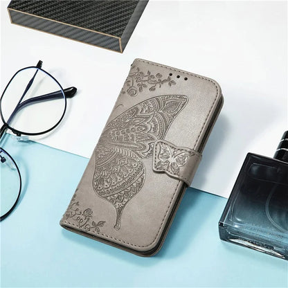 For Samsung Galaxy S24 FE Case PU Leather Wallet Phone Cover Butterfly Pattern