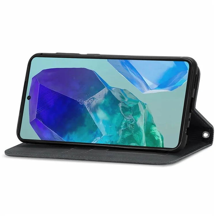 For Samsung Galaxy S24 FE Case Skin Touch Feeling Leather Wallet Phone Cover Magnetic Absorption