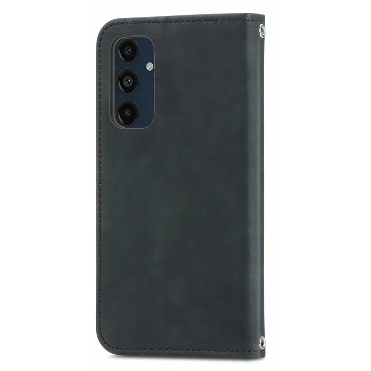 For Samsung Galaxy S24 FE Case Skin Touch Feeling Leather Wallet Phone Cover Magnetic Absorption