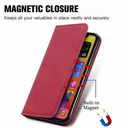 For Samsung Galaxy S24 FE Case Skin Touch Feeling Leather Wallet Phone Cover Magnetic Absorption