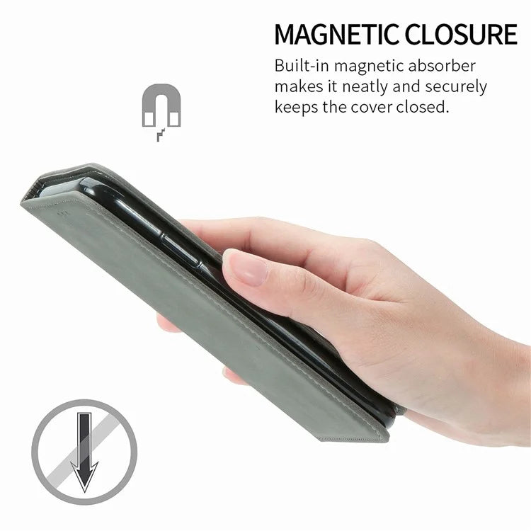For Samsung Galaxy S24 FE Case Skin Touch Feeling Leather Wallet Phone Cover Magnetic Absorption