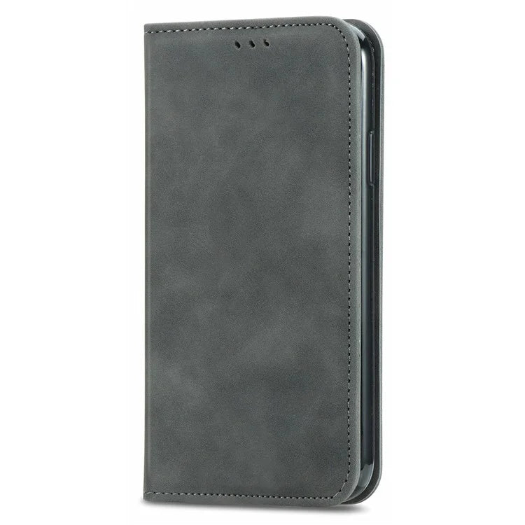 For Samsung Galaxy S24 FE Case Skin Touch Feeling Leather Wallet Phone Cover Magnetic Absorption