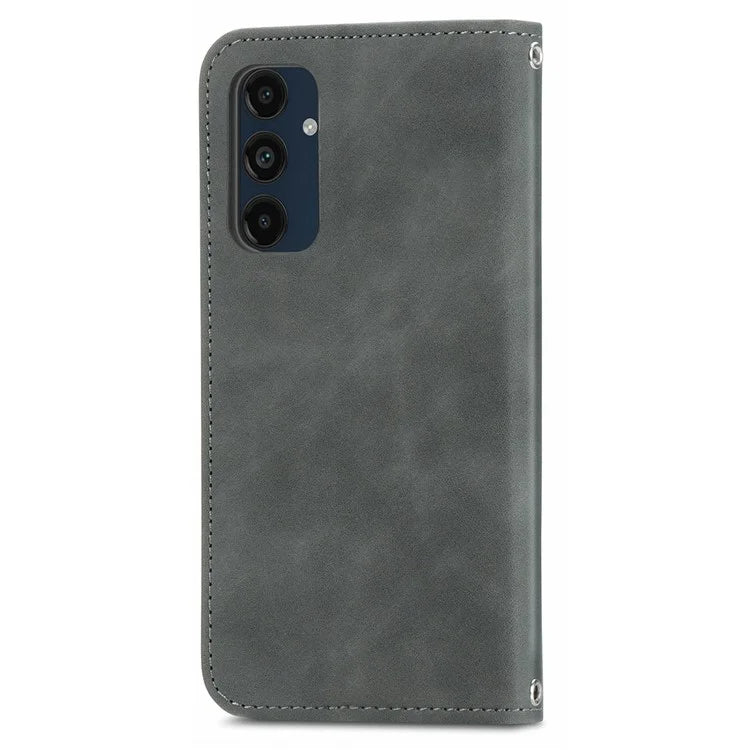 For Samsung Galaxy S24 FE Case Skin Touch Feeling Leather Wallet Phone Cover Magnetic Absorption