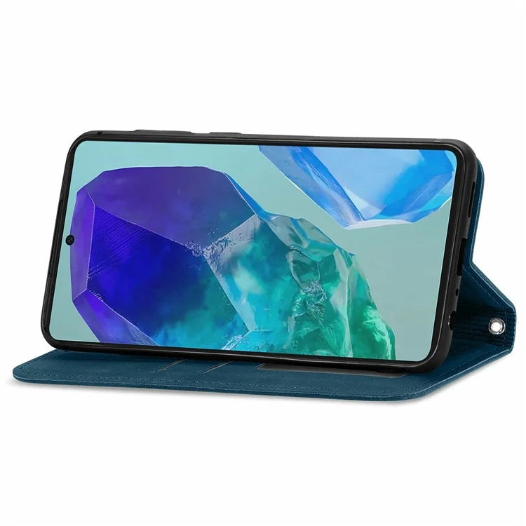 For Samsung Galaxy S24 FE Case Skin Touch Feeling Leather Wallet Phone Cover Magnetic Absorption