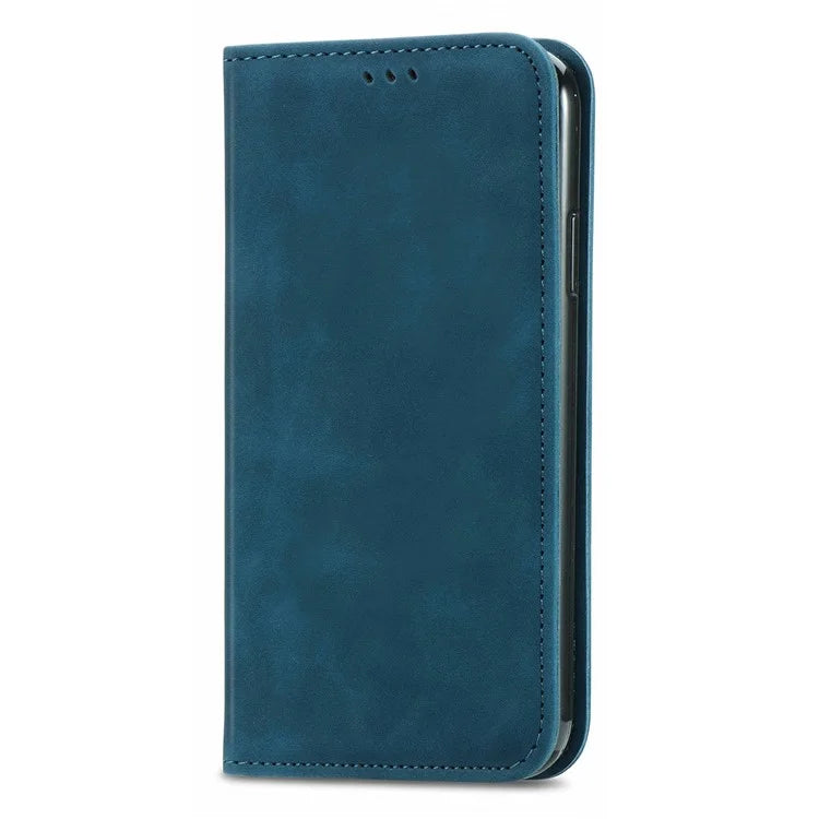 For Samsung Galaxy S24 FE Case Skin Touch Feeling Leather Wallet Phone Cover Magnetic Absorption
