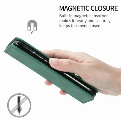 For Samsung Galaxy S24 FE Case Skin Touch Feeling Leather Wallet Phone Cover Magnetic Absorption