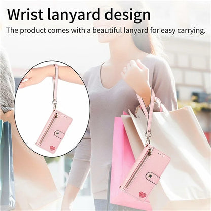 For Samsung Galaxy S24 FE Case RFID Blocking Zipper Pocket Leather Wallet Phone Cover