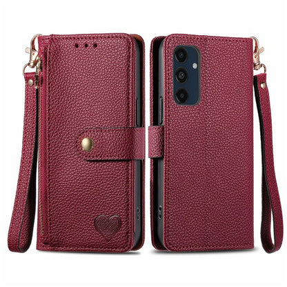 For Samsung Galaxy S24 FE Case RFID Blocking Zipper Pocket Leather Wallet Phone Cover
